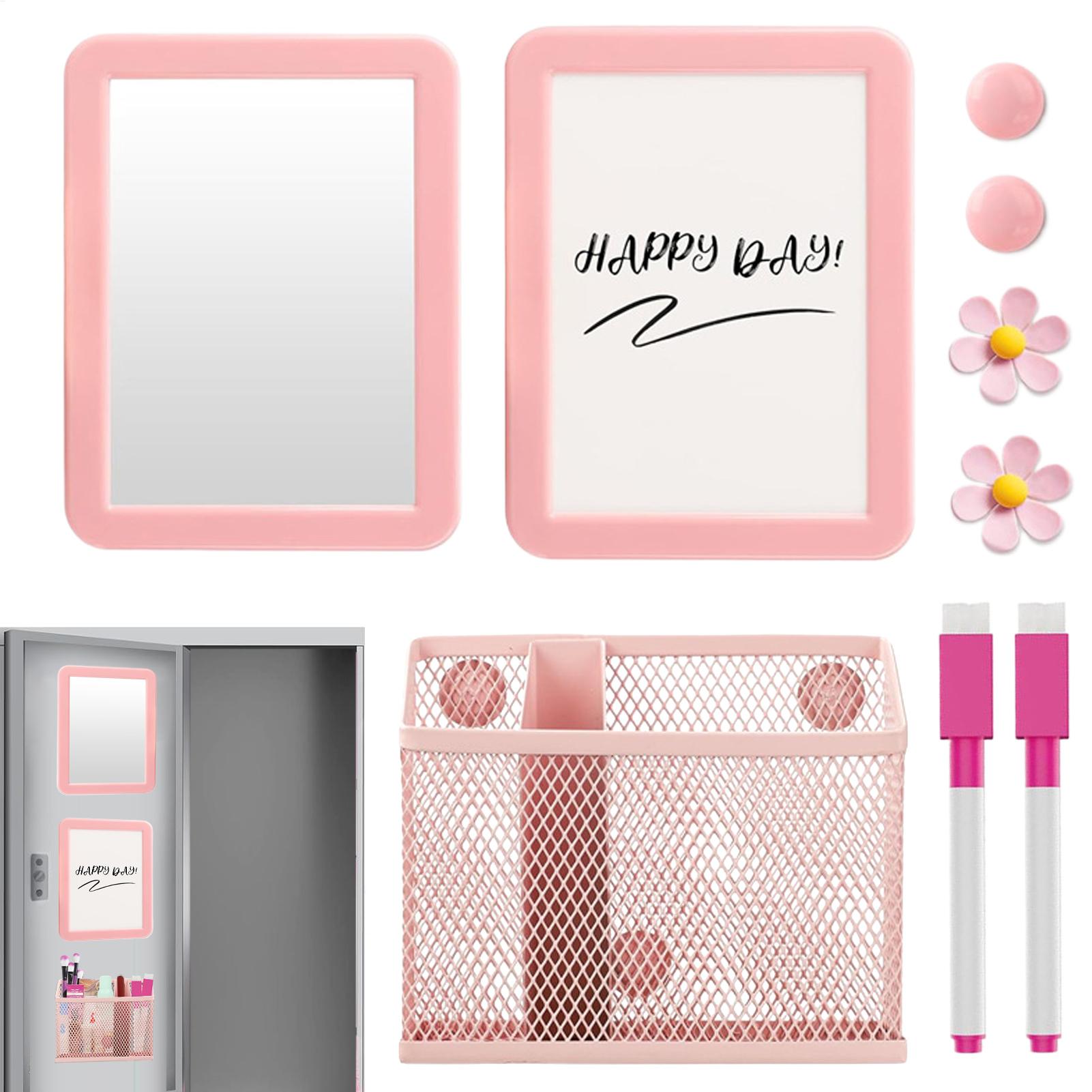 Whiteboard Magnetic - Schrankdekorationen für Mädchen mit Spiegel, Whiteboard,