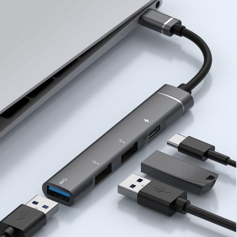 Home Office Official - J78A Aluminiumlegierung Typ C zu USB3.0/USB2.0