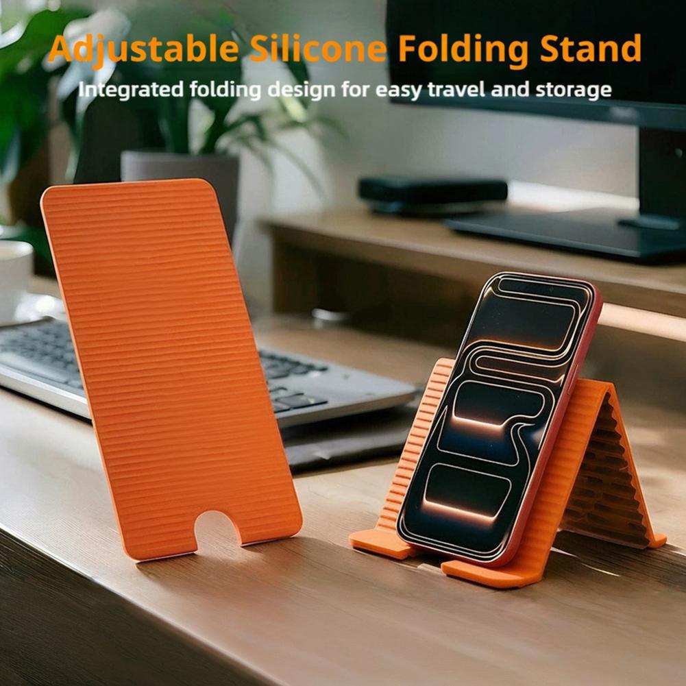 Home Office Laptop - Flexibler, faltbarer Silikon-Telefonhalter für iPhone, iPad,