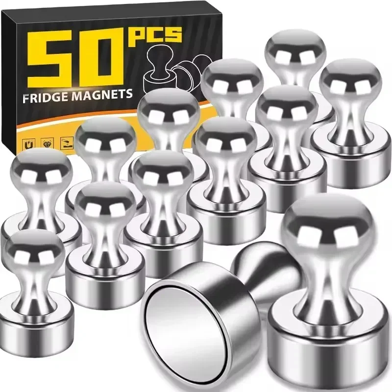 Whiteboard Magnetic - 1-50 Stück Metall-Magnetstifte Neodym-Magnetpins für Whiteboard,