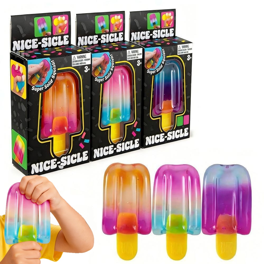 Home Office Gadgets - 1/3 Stück Eiscreme-Squishy-Quetschspielzeug, schöner Würfel, sensorisches