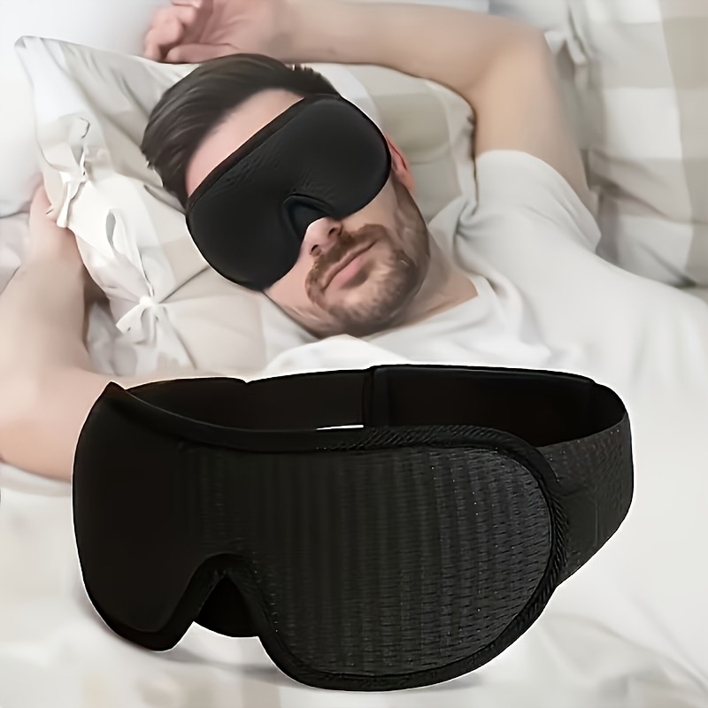 Home Office Gadgets - 3D-Schlafmaske, Superbequem Lichtblockierend, Verstellbares Stirnband, Weich