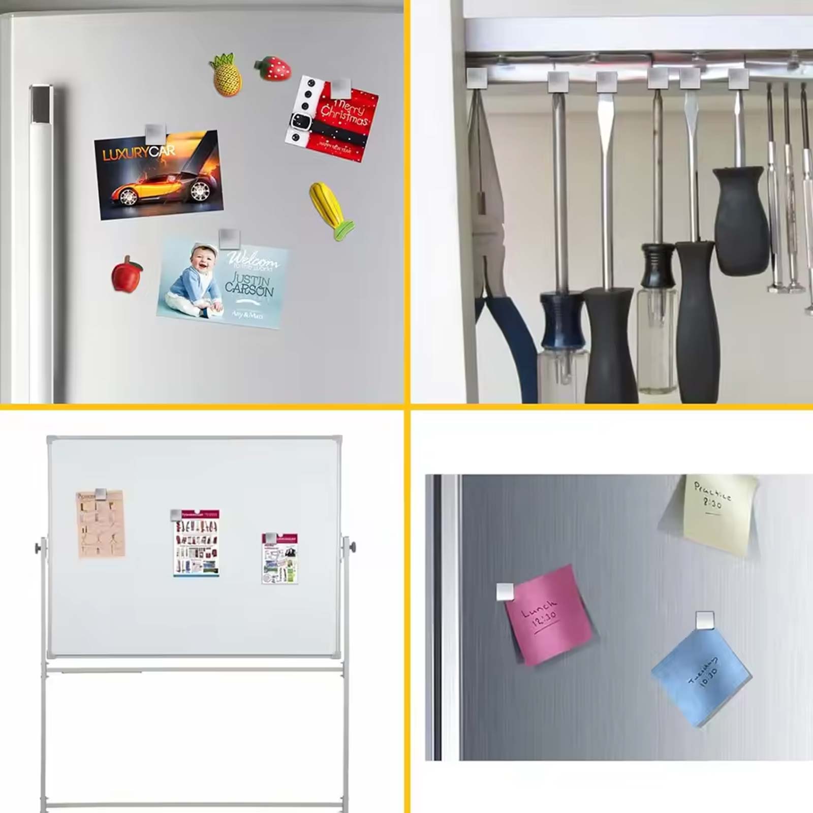 50/100 Stück kleine quadratisc – Whiteboard Magnetic Bewertung und Preis
