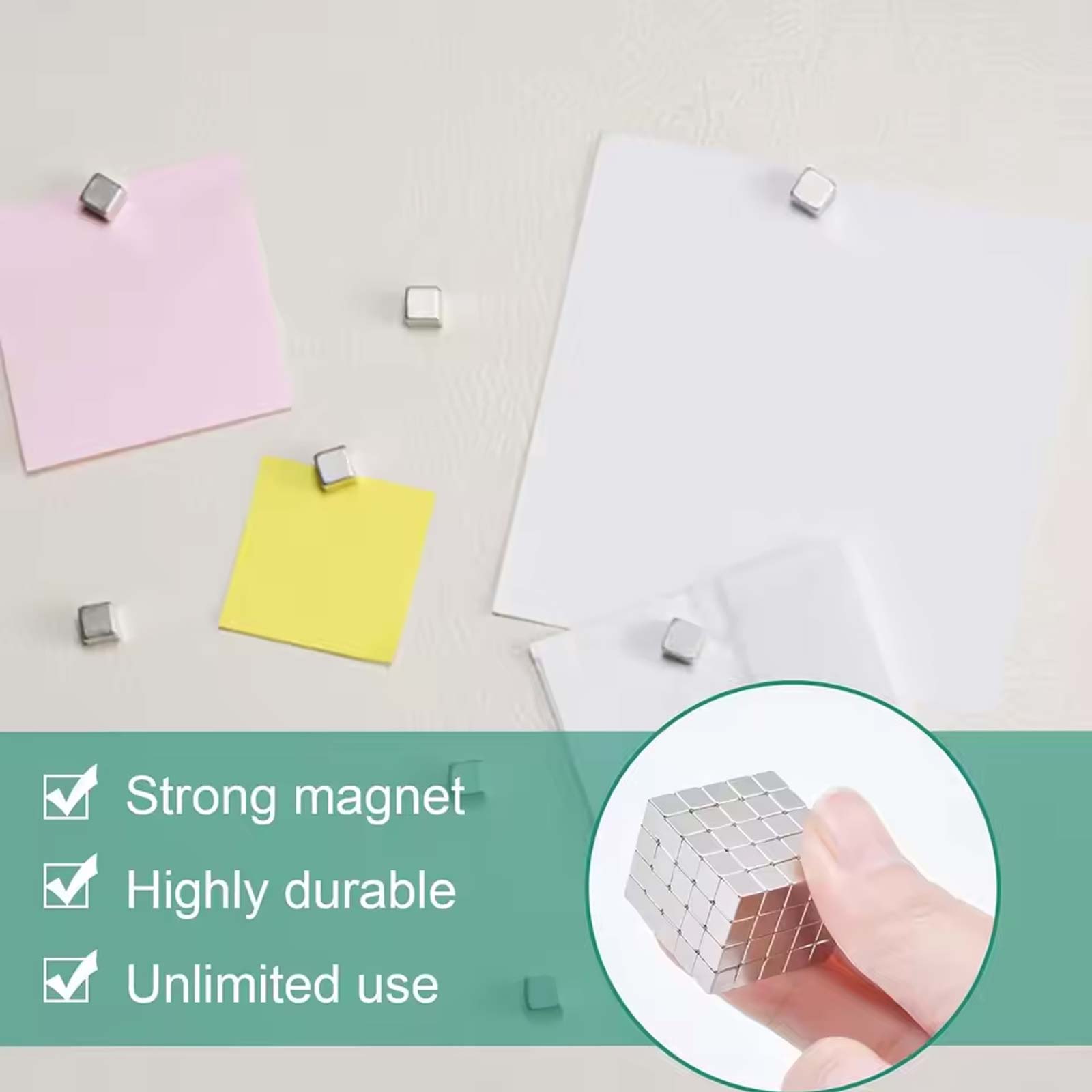 50/100 Stück kleine quadratisc – Whiteboard Magnetic Bewertung und Preis