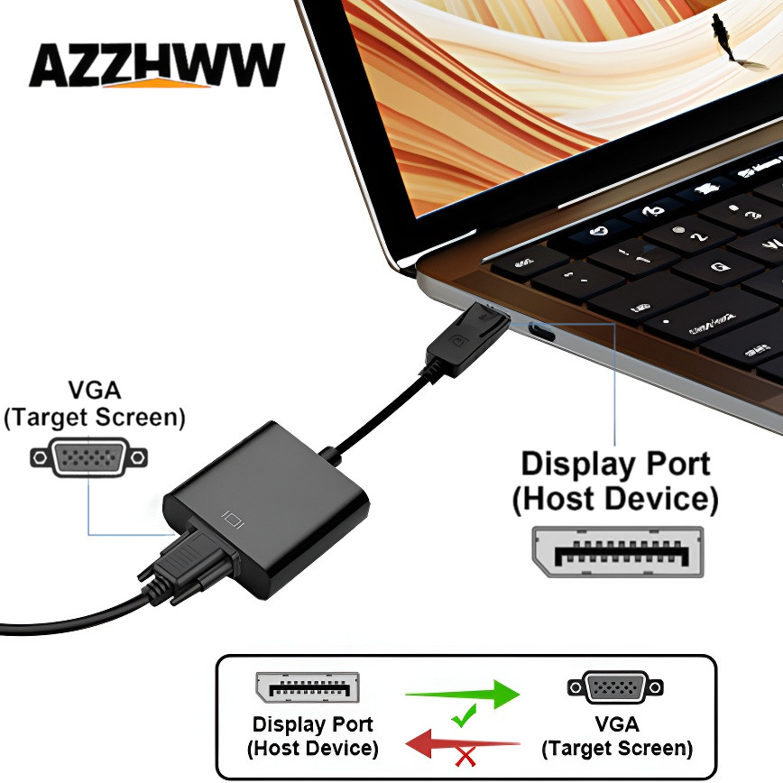 DisplayPort zu VGA Konverter H – Home Office Laptop Bewertung und Preis