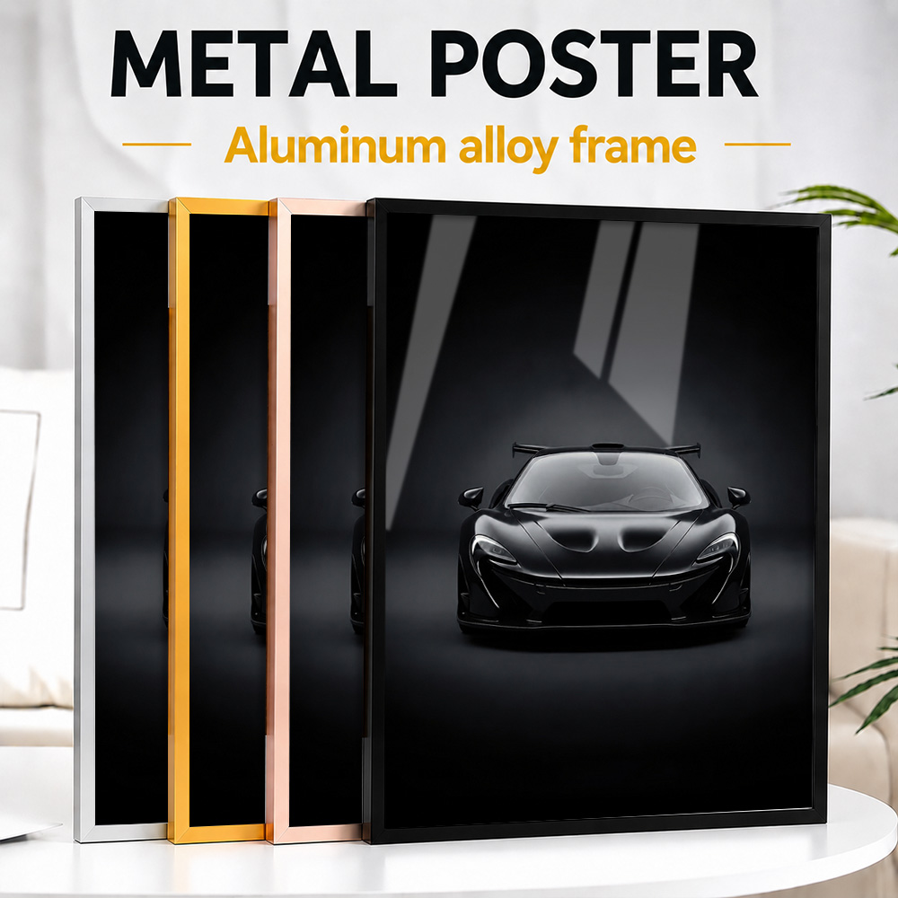 Schwarzes Metallposter mit dem – Home Office United Kingdom Bewertung und Preis