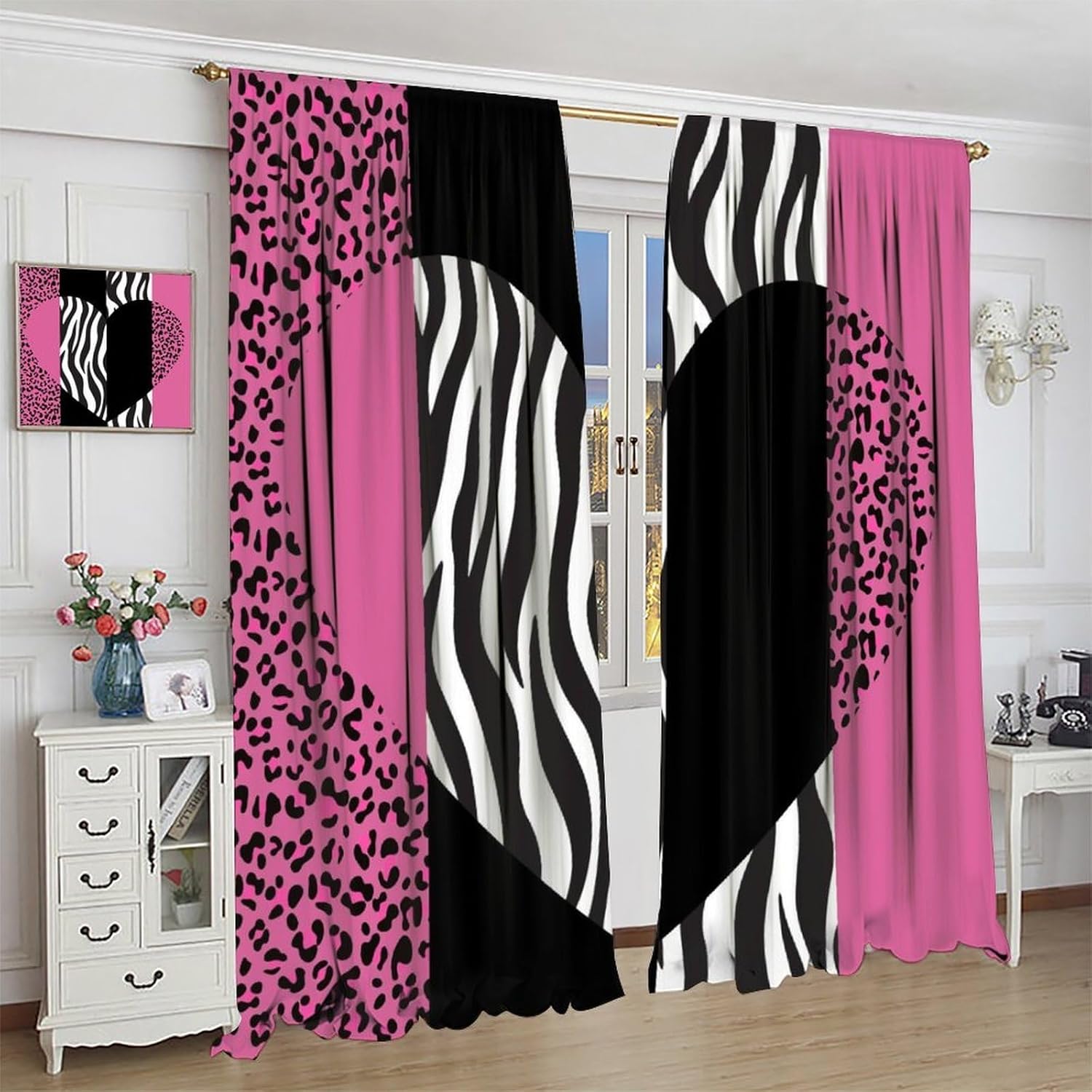 Kunstvoller Vorhang mit Wildti – Home Office Romance Bewertung und Preis