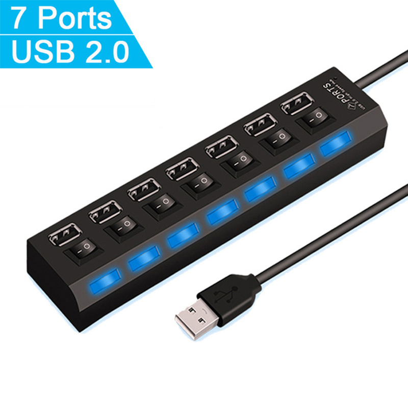7-Port-USB-2.0-Hub-Splitter fü – Home Office Laptop Bewertung und Preis